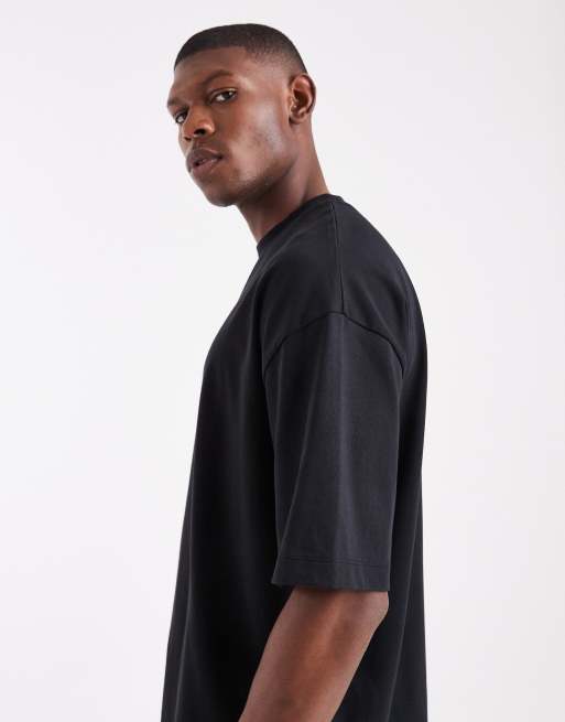 ASOS DESIGN – Oversize-T-Shirt aus sehr schwerem Stoff in Schwarz , 4 von 5
