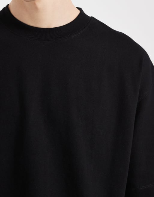 ASOS DESIGN – Oversize-T-Shirt aus sehr schwerem Stoff in Schwarz, 5 von 5