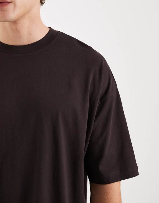 ASOS DESIGN – Oversize-T-Shirt in Braun mit Miami-Print auf dem Rücken, 5 von 5