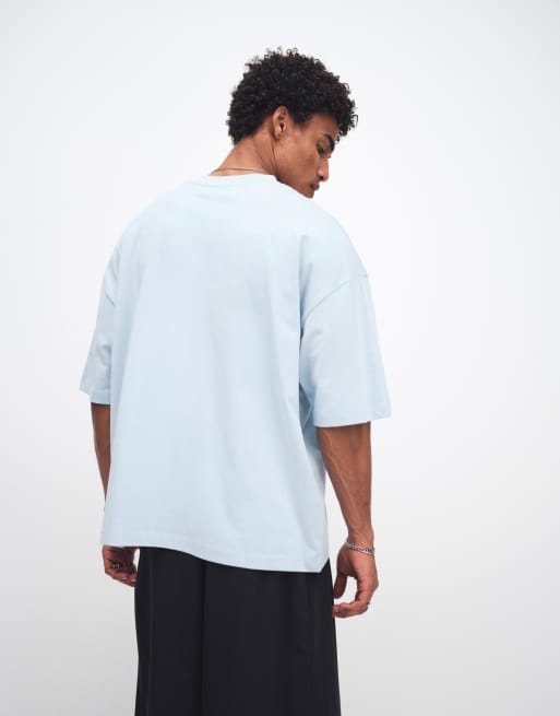 ASOS DESIGN – Oversize-T-Shirt in Hellblau mit „Argentina“-Fußballgrafik, 5 von 5