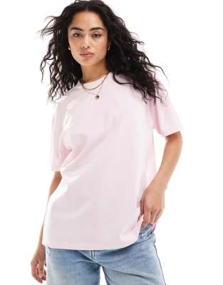 ASOS DESIGN - Oversize-T-Shirt in Hellrosa