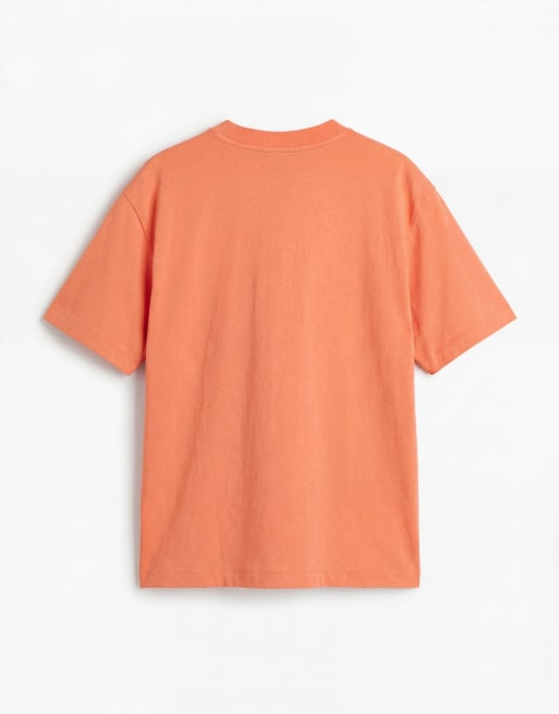 ASOS DESIGN – Oversize-T-Shirt in Korallenrot mit „Papaya“-Print, 6 von 8