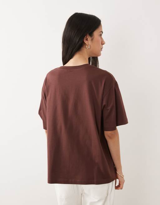 ASOS DESIGN – Oversize-T-Shirt in Schokobraun mit Tiger-Print, 4 von 4