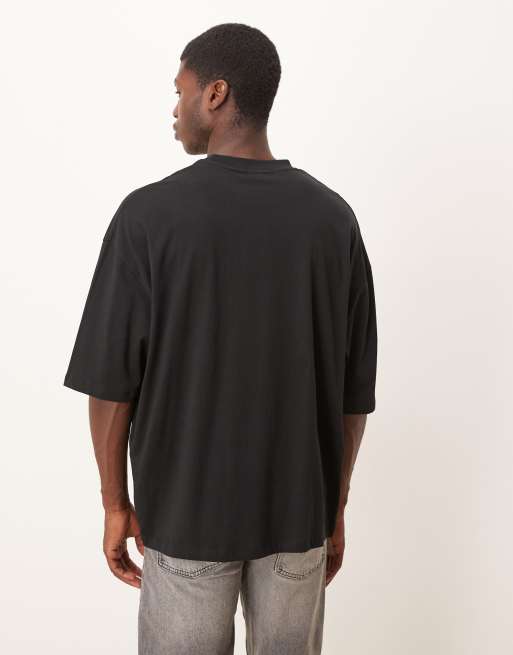 ASOS DESIGN – Oversize-T-Shirt in Schwarz mit „Morgan-Wallen“-Print im Unisex-Schnitt, 3 von 5