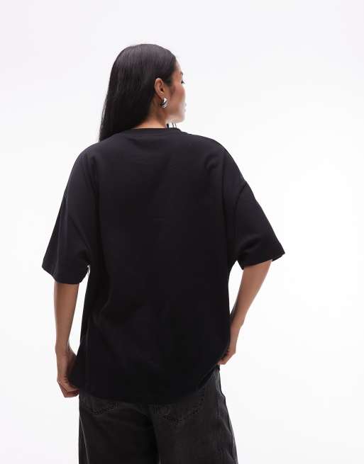 ASOS DESIGN – Oversize-T-Shirt in Schwarz mit „New York City“-Grafikprint, 4 von 4