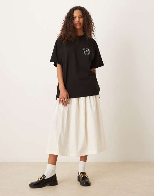 ASOS DESIGN – Oversize-T-Shirt in Schwarz mit New York-Grafikprint, 3 von 4