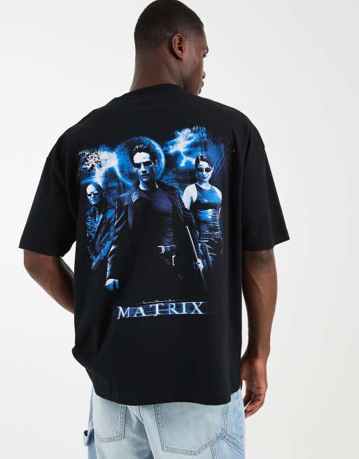 ASOS DESIGN – Oversize-T-Shirt in Schwarz mit „The Matrix“-Print, 3 von 5