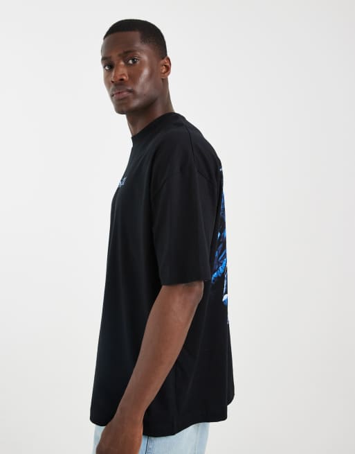ASOS DESIGN – Oversize-T-Shirt in Schwarz mit „The Matrix“-Print, 4 von 5