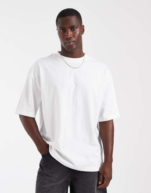 ASOS DESIGN – Oversize-T-Shirt in Weiß mit floralem Bubble-Print, 3 von 5