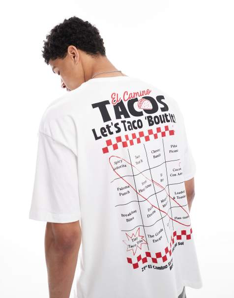 ASOS DESIGN – Oversize-T-Shirt in Weiß mit Grafikprint - view 1