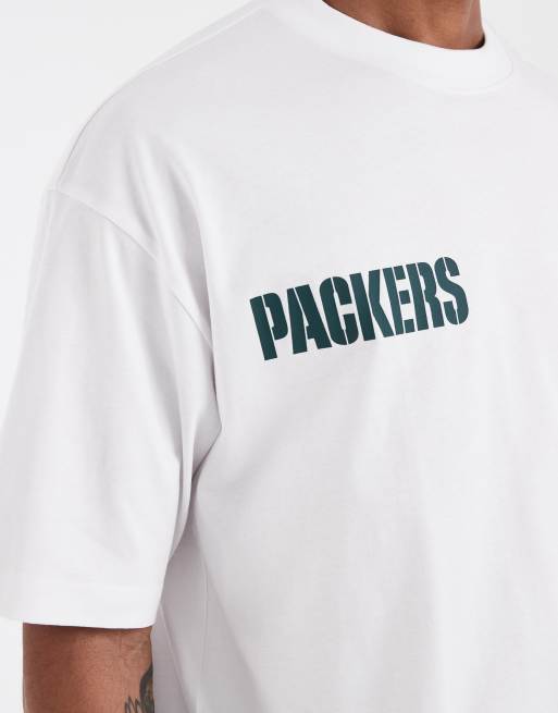 ASOS DESIGN – Oversize-T-Shirt in Weiß mit „Green Bay Packers“-Print, 3 von 5