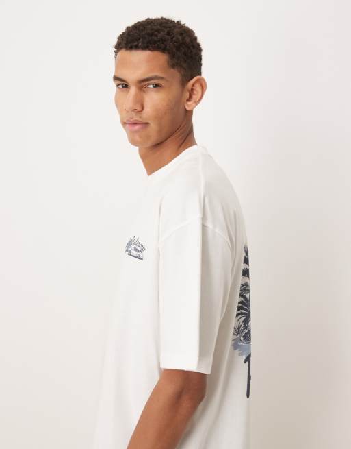 ASOS DESIGN – Oversize-T-Shirt in Weiß mit „Hotel Palermo“-Grafik, 4 von 5