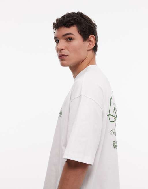 ASOS DESIGN – Oversize-T-Shirt in Weiß mit „Luxe“-Autoprint, 5 von 5