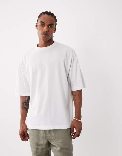 ASOS DESIGN – Oversize-T-Shirt in Weiß mit Martini-Grafikprint, 3 von 5