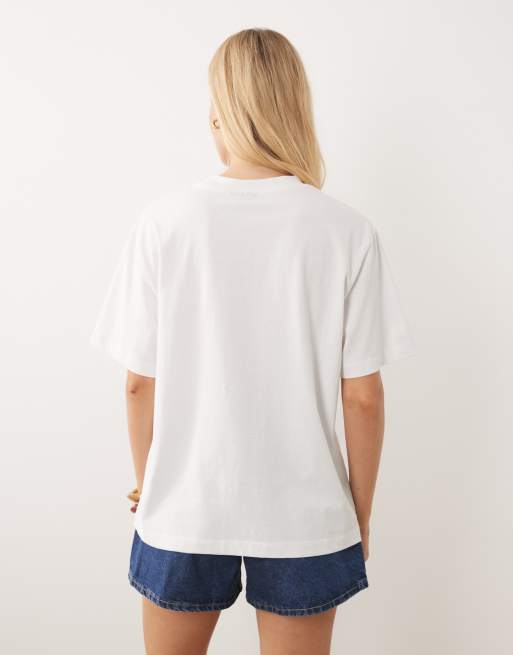 ASOS DESIGN – Oversize-T-Shirt in Weiß mit „Murcia“-Grafikprint, 4 von 4