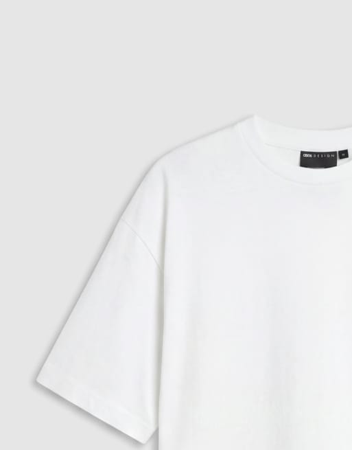 ASOS DESIGN – Oversize-T-Shirt in Weiß mit sommerlicher Stickerei auf der Brust, 9 von 9