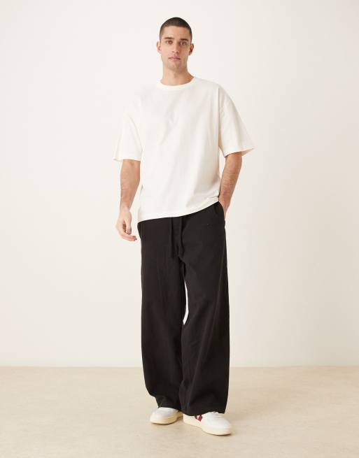 ASOS DESIGN – Oversize-T-Shirt in Wollweiß mit „Cascades“-Print, 2 von 5