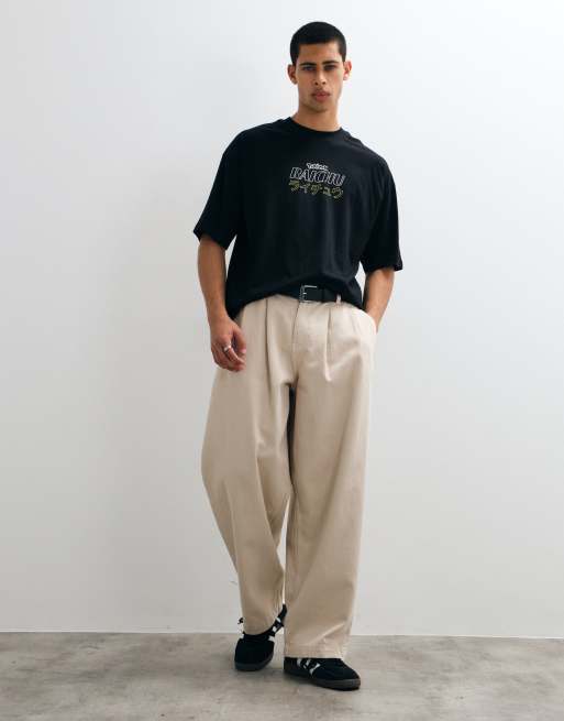 ASOS DESIGN oversize t-shirt med Pokémon Raichu-tryck i svart, 2 av 9