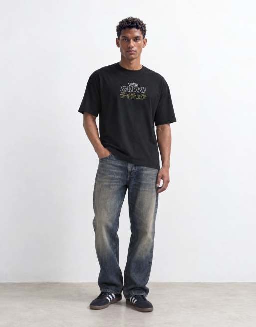 ASOS DESIGN oversize t-shirt med Pokémon Raichu-tryck i svart, 6 av 9
