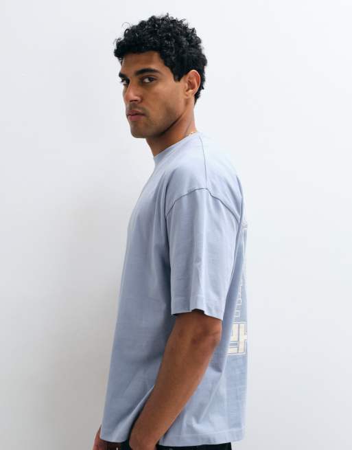ASOS DESIGN oversize t-shirt med ramen-tryck i blått, 5 av 7