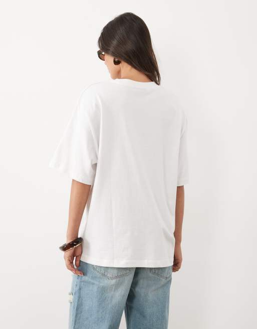 ASOS DESIGN Oversize-T-Shirt mit Buenos-Aires-Fruchtgrafik in Weiß, 4 von 4