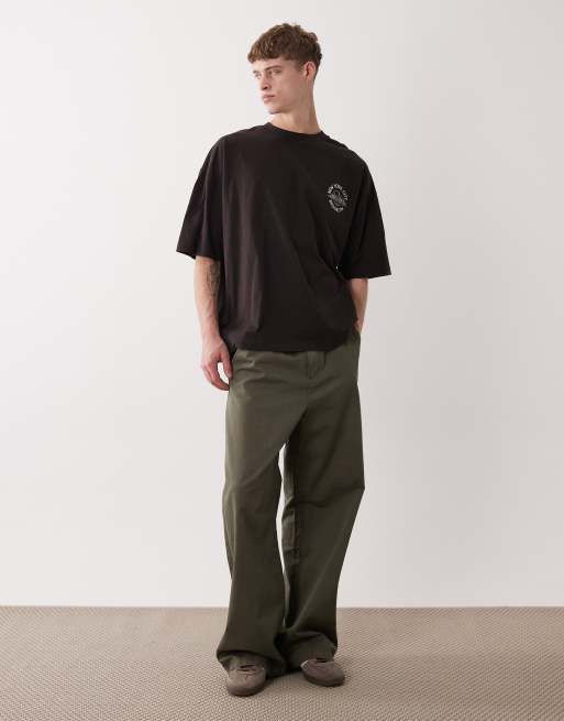 ASOS DESIGN oversize t-shirt with New York City back print in brown, 2 of 5