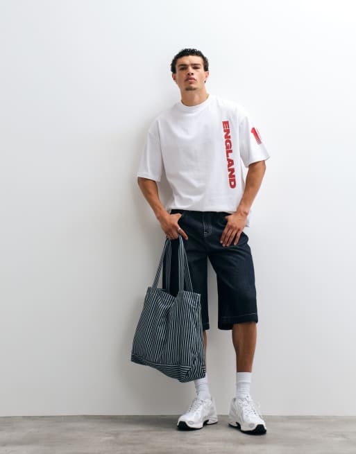 ASOS DESIGN oversize t-shirt z grafiką England w kolorze białym, 3 z 5
