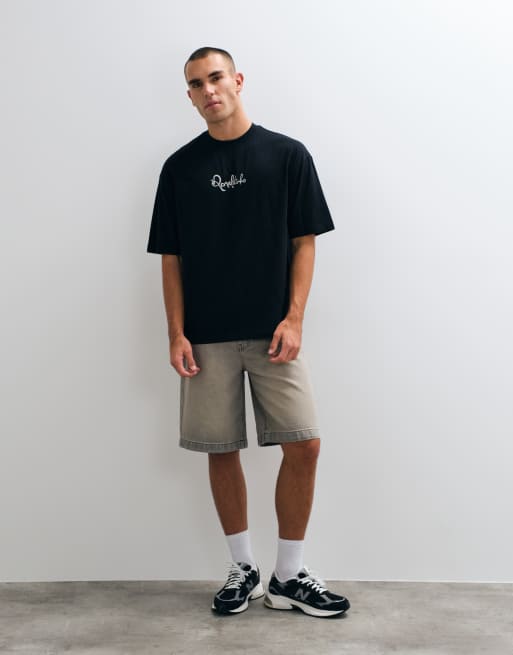 ASOS DESIGN oversize T-shirt z nadrukiem Ronaldinho w kolorze czarnym, 2 z 5