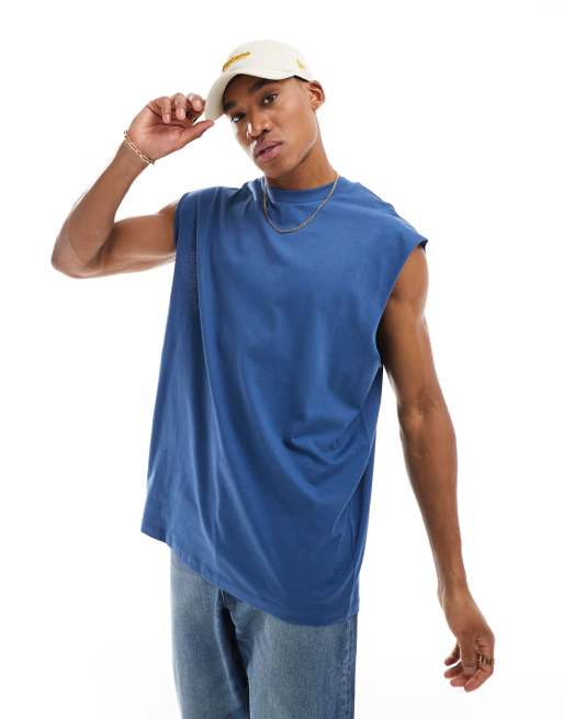 ASOS DESIGN – Oversize-Tanktop in Blau