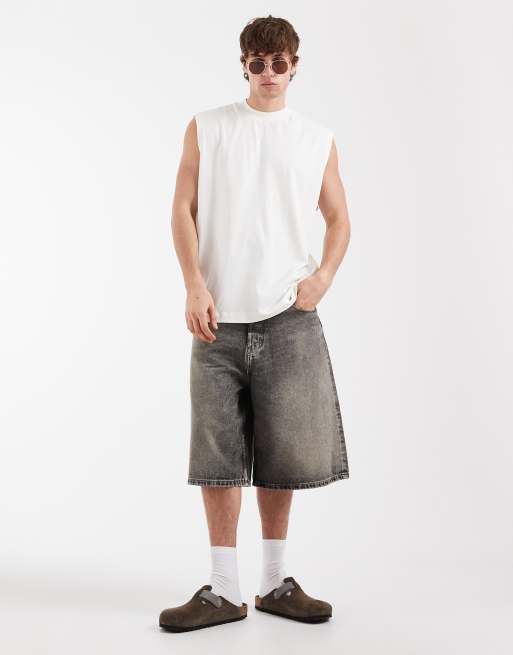 ASOS DESIGN – Oversize-Tanktop in Cremeweiß mit „MBRK“-Textprint, 2 von 5