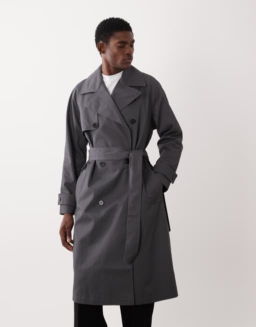 ASOS DESIGN – Oversize-Trenchcoat in Anthrazit, 2 von 5