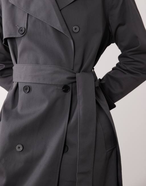 ASOS DESIGN – Oversize-Trenchcoat in Anthrazit, 3 von 5