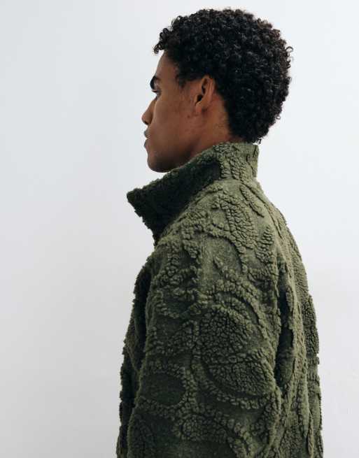 ASOS DESIGN oversize-tröja med kvartslång dragkedja, struktur och ståkrage, 5 av 5