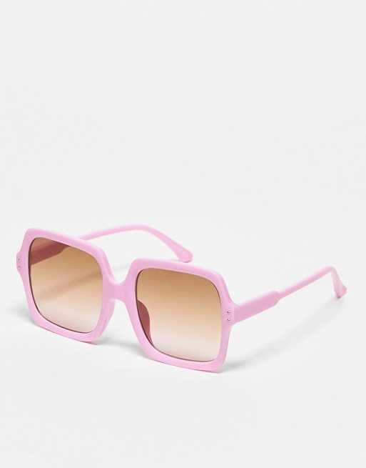 Pink and shop white sunglasses