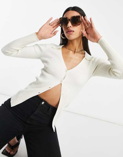 ASOS DESIGN oversized 70s sunglasses in milky tort, 2 of 4