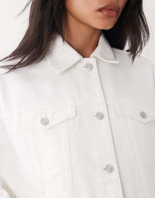 Asos Design Oversized 90s Denim Jacket In White