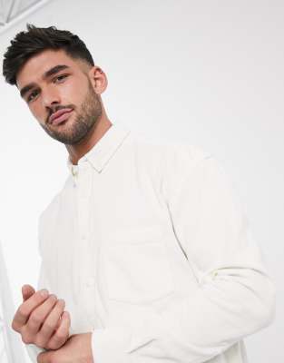 asos long white shirt