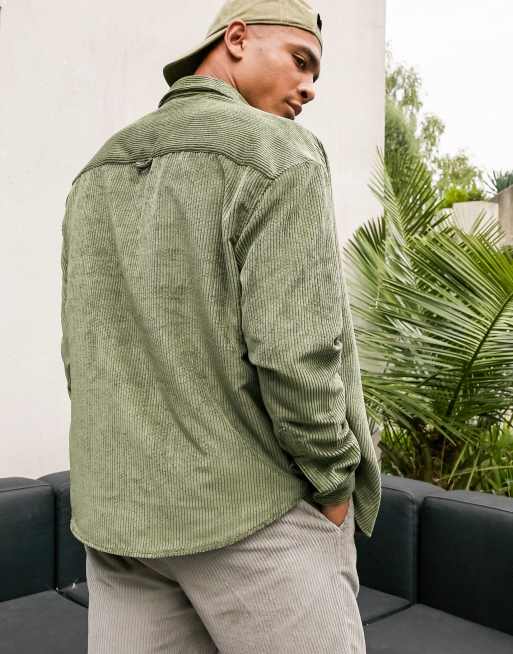 Green store grey shirt