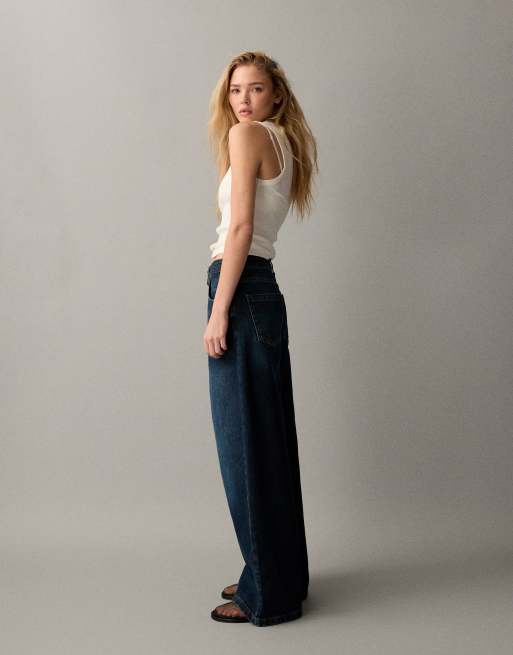 ASOS DESIGN - Oversized baggy boyfriend jeans in groen met wassing, 2 van 7