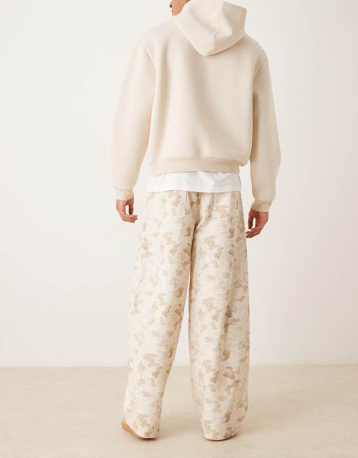 ASOS DESIGN - Oversized baggy broek met plooien in camo, 3 van 5
