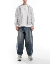 ASOS DESIGN baggy workpant jeans in raw wash