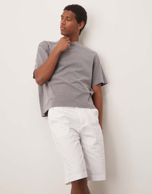 ASOS DESIGN - Oversized baggy geplooide short in wit, 5 van 5