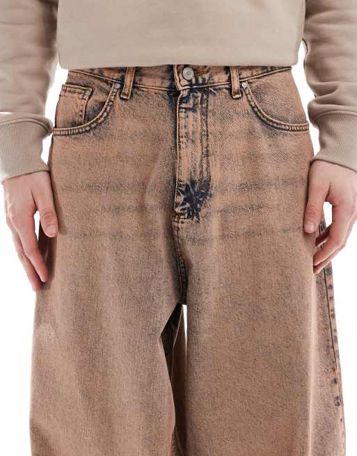 ASOS DESIGN oversized baggy in pink wash 