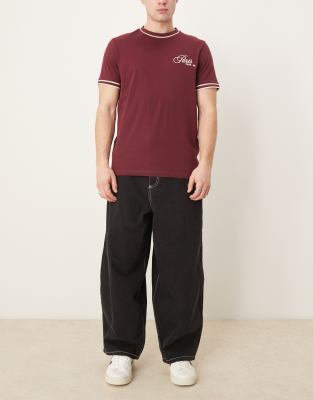 ASOS DESIGN ASOS DESIGN oversized baggy in washed black with contrast stitch