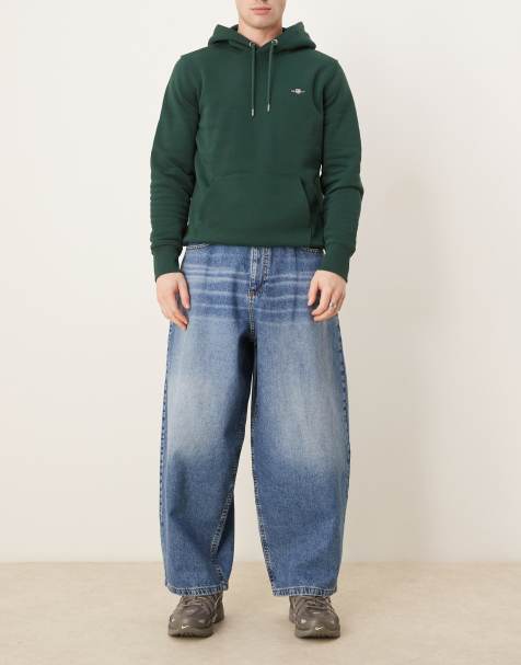 ASOS DESIGN - Oversized baggy jeans in lichte wassing blauw met tint - view 1
