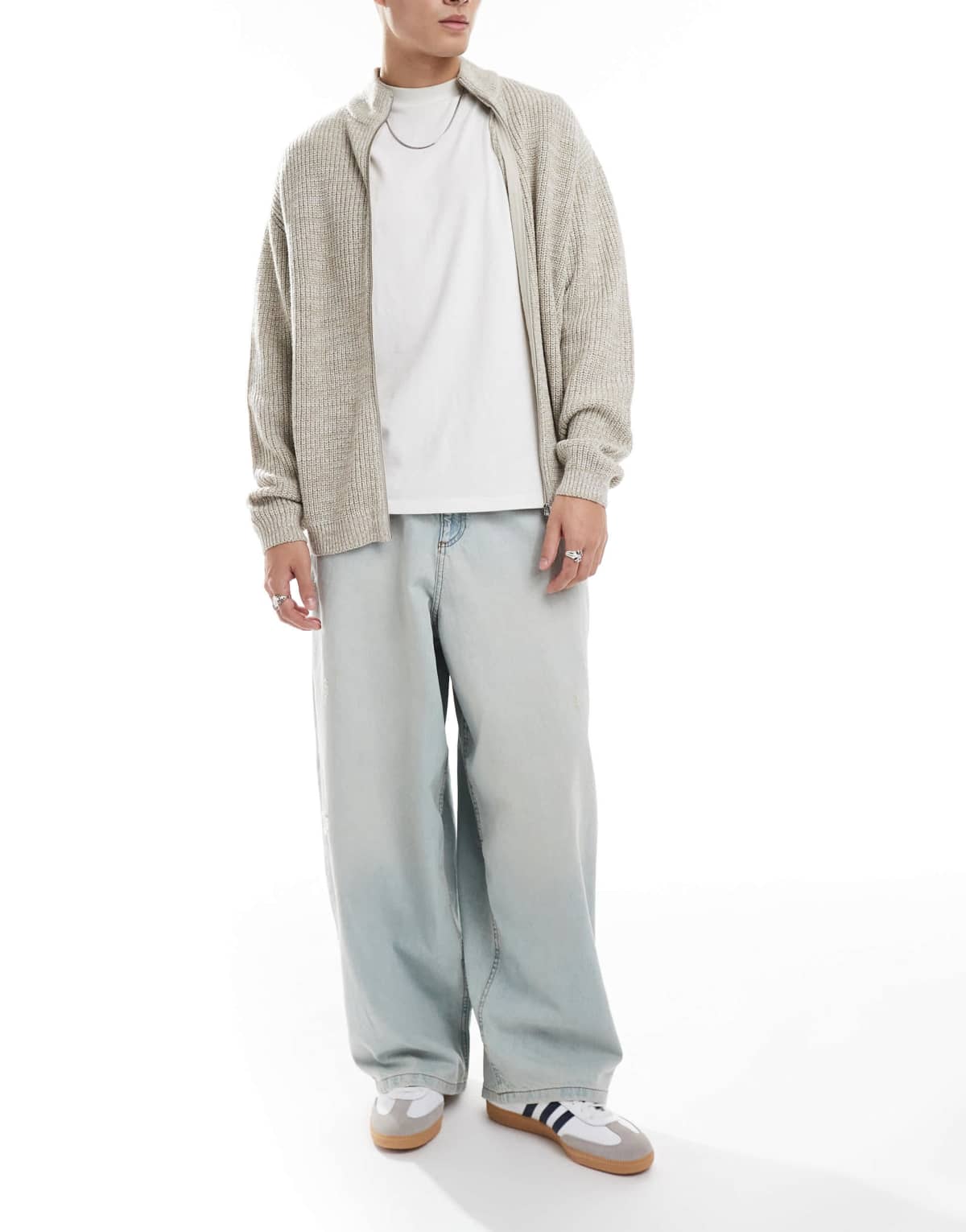 ASOS DESIGN oversized baggy jeans in light wash