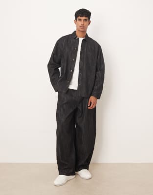 Asos Design Oversized Baggy Jeans In Black