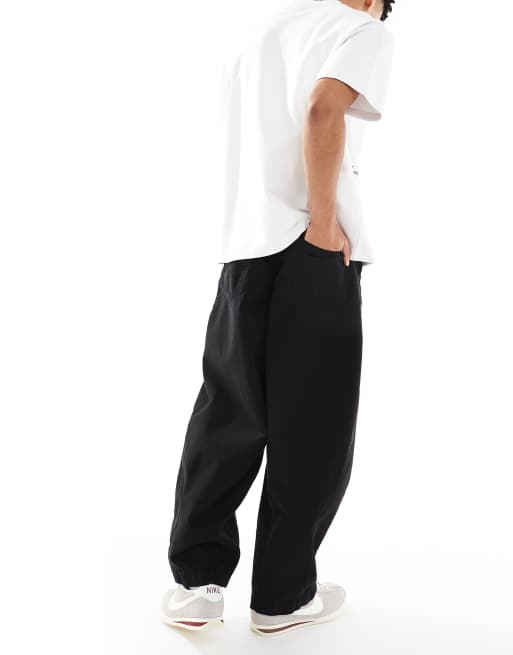 ASOS DESIGN oversized baggy jeans in washed black