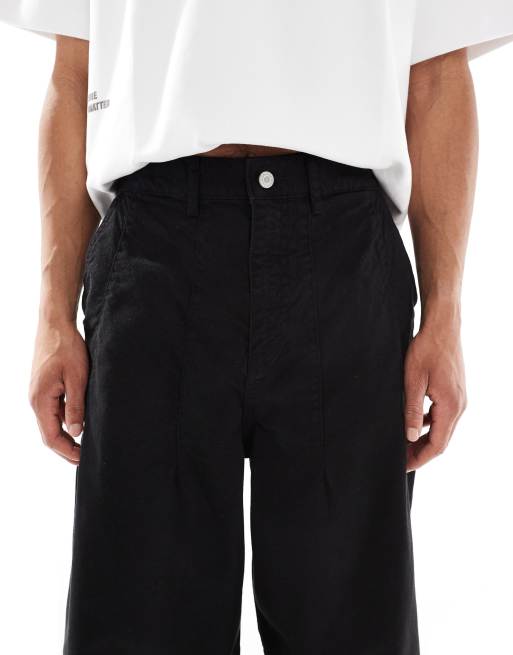 ASOS DESIGN oversized baggy jeans in washed black