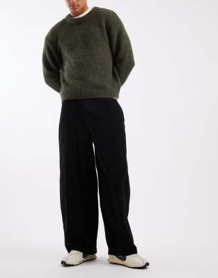 Asos Design Oversized Baggy Pants In Black